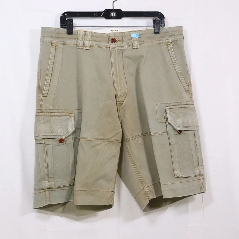 Polo Ralph Lauren Cargo Shorts 38 Khaki Mens Classic Fit Cotton Utility